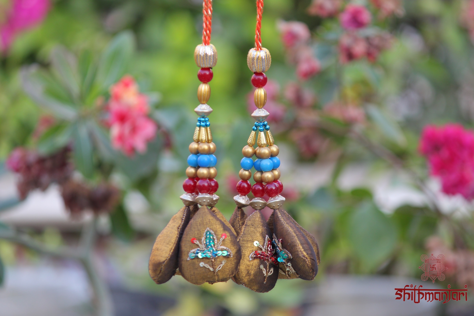 Luxury Ethnic Embroidered Potli Bag with Zari & Sequin Detailing (Traditional Ethnic Clutch) - Image 2